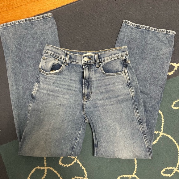 PacSun Medium Blue High Rise Ripped Baggy Jeans Women's 26 NWOT - Picture 4 of 6